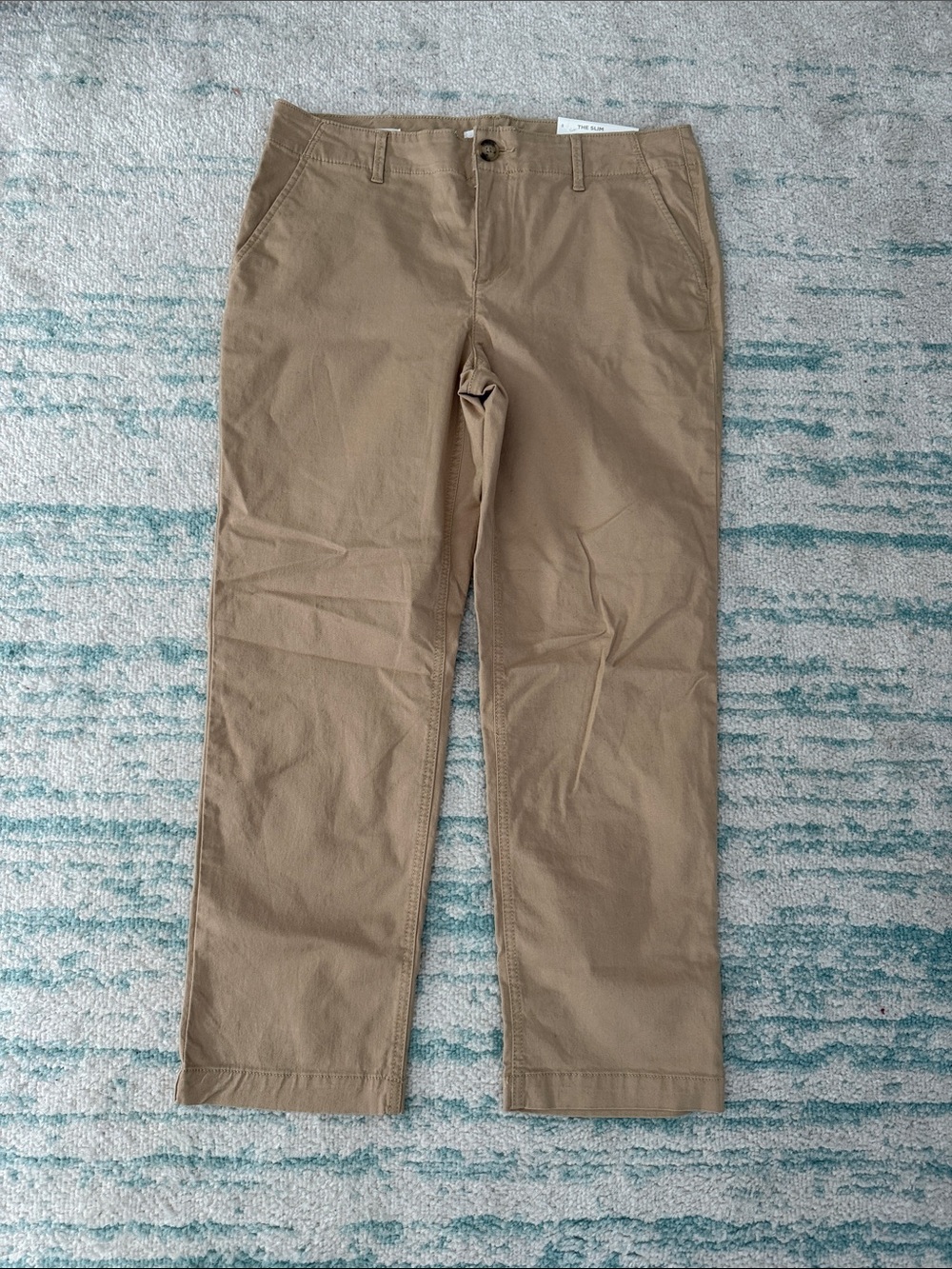 LOFT Straight Leg slim Chinos in Khaki